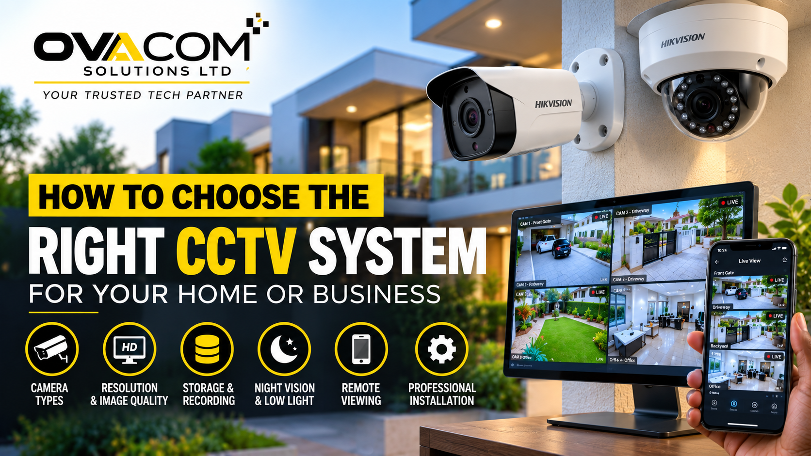 How to choose the right CCTV system for your home or business
